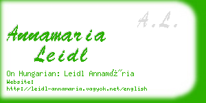 annamaria leidl business card